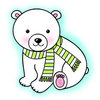 Imaginisce - Polar Expressions Christmas Collection - Snag 'em Acrylic Stamps - Polar Bear