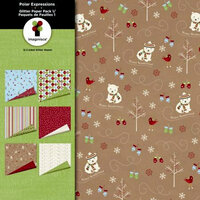 Imaginisce - Polar Expressions Christmas Collection - Paper Pack One