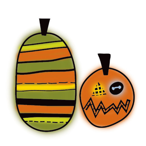 Imaginisce - Spooky Town Halloween Collection - Snag 'em Acrylic Stamps - Pumpkins , CLEARANCE