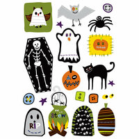 Imaginisce - Spooky Town Halloween Collection - Rub Ons - Boo Hooligans , CLEARANCE