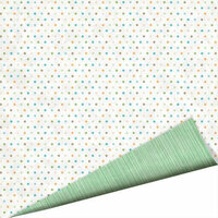 Imaginisce - Splash Dance Collection - 12 x 12 Double Sided Paper with Glossy Accents - Polka Dot Bikini, CLEARANCE