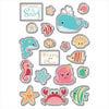 Imaginisce - Splash Dance Collection - 3 Dimensional Epoxy Glass Stickers - Beach Babes, CLEARANCE