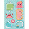Imaginisce - Splash Dance Collection - Sticker Stackers - 3 Dimensional Stickers - Coral and Crew, CLEARANCE