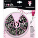 Imaginisce - I-Rock - Hot Rocks Compact - Self Adhesive Gems - Pink Black and Clear Assortment