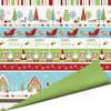Imaginisce - Cottage Christmas Collection - 12 x 12 Double Sided Paper with Glossy Accents - Gingerbread Village, CLEARANCE