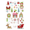 Imaginisce - Cottage Christmas Collection - Rub Ons - Christmas Cottage Icons