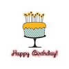 Imaginisce - Birthday Bash Collection - Snag 'em Acrylic Stamps - Take the Cake, CLEARANCE