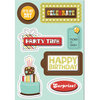 Imaginisce - Birthday Bash Collection - Sticker Stacker - 3 Dimensional Stickers with Glossy Accents - It's My Day, CLEARANCE