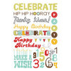 Imaginisce - Birthday Bash Collection - Rub Ons - Party Time Words, CLEARANCE