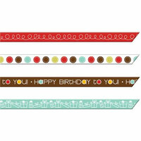 Imaginisce - Birthday Bash Collection - Ribbons - Birthday Streamers, CLEARANCE
