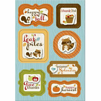 Imaginisce - Apple Cider Collection - Sticker Stacker - 3 Dimensional Stickers - Happy Harvest, CLEARANCE
