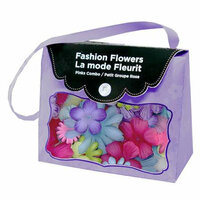 Imaginisce - Fashion Flowers Collection - Fabric Flowers - Brights, CLEARANCE