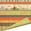 Imaginisce - Dinosaur Roar Collection - 12 x 12 Double Sided Paper with Varnish Accents - Bedrock, CLEARANCE