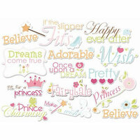 Imaginisce - Enchanted Collection - Die Cut Cardstock Pieces - Make Believe