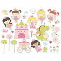 Imaginisce - Enchanted Collection - Die Cut Cardstock Pieces - Make A Wish