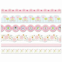 Imaginisce - Enchanted Collection - Adhesive Border Strips with Varnish Accents - Belle of the Ball