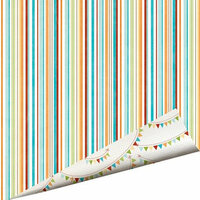 Imaginisce - Animal Crackers Collection - 12 x 12 Double Sided Paper with Glossy Accents - Pixie Sticks, BRAND NEW