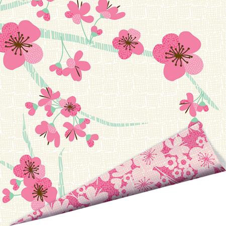 Imaginisce - Garden Party Collection - 12 x 12 Double Sided Paper with Glossy Accents - Brambleberry Blossoms