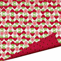 Imaginisce - Berrylicious Collection - 12 x 12 Double Sided Paper with Glossy Accents - Berry Patch