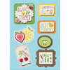 Imaginisce - Berrylicious Collection - Sticker Stackers - 3 Dimensional Stickers with Glossy Accents - Sweet and Tart