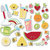 Imaginisce - Berrylicious Collection - Die Cut Cardstock Pieces - Juicy Fruits