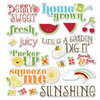 Imaginisce - Berrylicious Collection - Die Cut Cardstock Pieces - Fresh Phrases