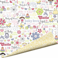 Imaginisce - Little Cutie Collection - 12 x 12 Double Sided Paper with Glossy Accents - Beyond Precious