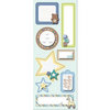 Imaginisce - Little Cutie Collection - Sticker Stackers - 3 Dimensional Stickers with Glossy Accents - Baby Babble - Boy