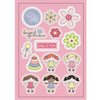 Imaginisce - Little Cutie Collection - Canvas Stickers - Baby of Mine - Girl