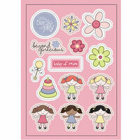 Imaginisce - Little Cutie Collection - Canvas Stickers - Baby of Mine - Girl