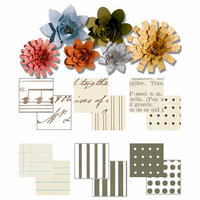 Imaginisce - Gotta Buy Basics Collection - Roly Rosies - Paper - Neutrals