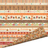 Imaginisce - Happy Harvest Collection - 12 x 12 Double Sided Paper with Glossy Accents - Autumn Splendor