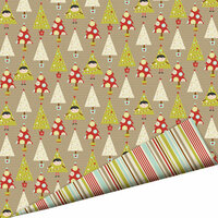 Imaginisce - Santa's Little Helper Collection - Christmas - 12 x 12 Double Sided Paper with Glossy Accents - All Spruced Up