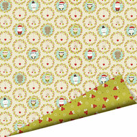 Imaginisce - Santa's Little Helper Collection - Christmas - 12 x 12 Double Sided Paper with Glossy Accents - Holiday Hoopla