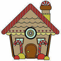 Imaginisce - Santa's Little Helper Collection - Christmas - Snag 'em Acrylic Stamps - Gingerbread House