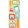 Imaginisce - Geek is Chic Collection - Chipboard Stickers with Glossy Accents - I Love Nerds