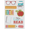 Imaginisce - Geek is Chic Collection - Canvas Stickers - Study Buddies