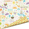 Imaginisce - Hippity Hop Collection - 12 x 12 Double Sided Paper with Glossy Accents - Honey Bunny