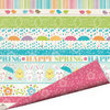 Imaginisce - Hippity Hop Collection - 12 x 12 Double Sided Paper with Glossy Accents - Happy Spring