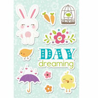 Imaginisce - Hippity Hop Collection - Canvas Stickers - Day Dreaming