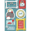 Imaginisce - Sole Sisters Collection - Sticker Stacker - 3 Dimensional Stickers with Glossy Accents - Girl's Night Out
