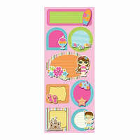 Imaginisce - Makin' Waves Collection - Sticker Stacker - 3 Dimensional Stickers with Glossy Accents - Sunny Side Up