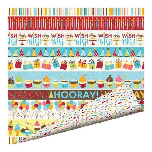 Imaginisce - Hello, Cupcake Collection - 12 x 12 Double Sided Paper with Glossy Accents - Let's Party