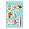 Imaginisce - Hello, Cupcake Collection - Canvas Stickers - Cake and Ice Cream