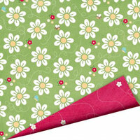 Imaginisce - Twitterpated Collection - 12 x 12 Double Sided Gloss Embossed Paper - Flower Trails, CLEARANCE