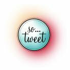 Imaginisce - Twitterpated Collection - Snag 'em Acrylic Stamp - So Tweet