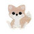 Imaginisce - Twitterpated Collection - Studded Stickers - Foxy Dots, CLEARANCE