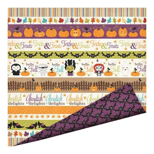 Imaginisce - Monster Mash Collection - Halloween - 12 x 12 Double Sided Paper with Glossy Accents - Fall Medley