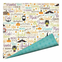Imaginisce - Monster Mash Collection - Halloween - 12 x 12 Double Sided Paper with Glossy Accents - Tricks and Treats