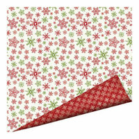 Imaginisce - Christmas Cheer Collection - 12 x 12 Double Sided Paper with Glossy Accents - Snowdrift